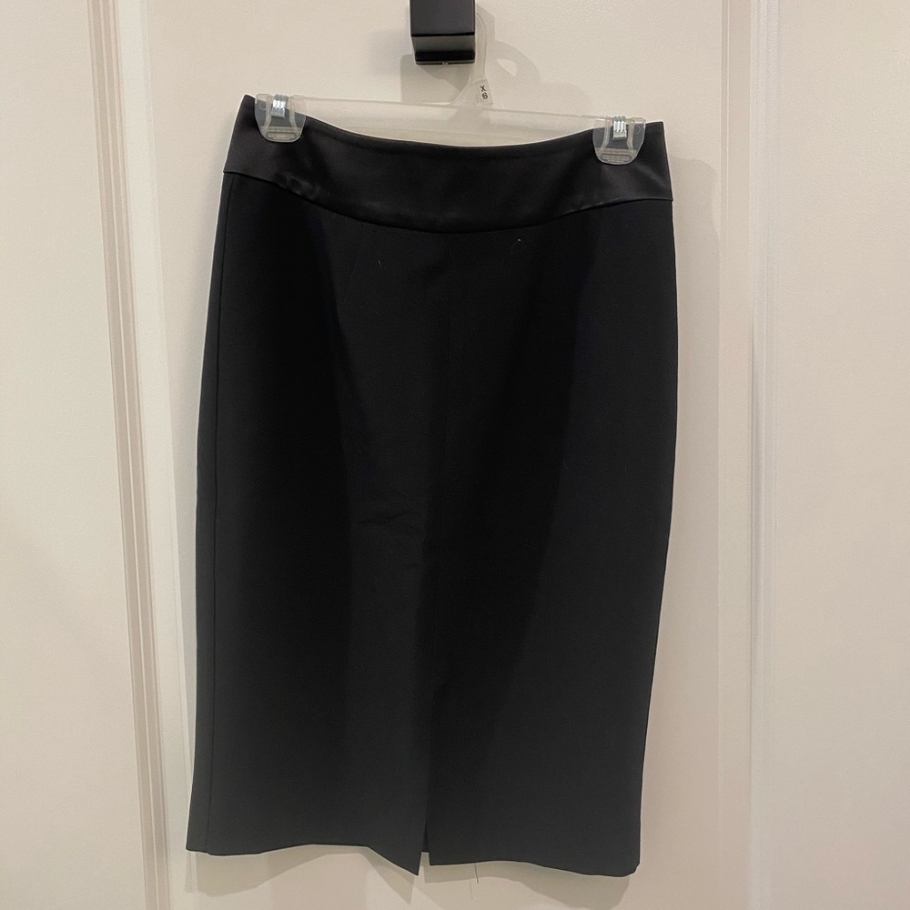 A line black skirt